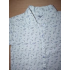 Kép a(z) 128-as rövid ujjú apró virág mintás fehér blúz termékhez