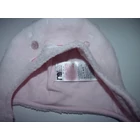 Kép a(z) 6-12 hó pamut bélelt puha macis füles sapka - rózsaszín termékhez