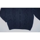 80-as Next csavart mintás sötétkék kardigán