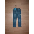 110-es vagány pókháló mintás farmernadrág - új