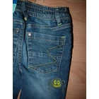 110-es vagány pókháló mintás farmernadrág - új