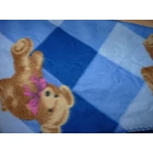 Maci mintás kék takaró