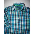 104-es csinos, kék-zöld kockás ing