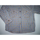 86-os vagány kockás pamut ing
