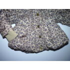 86-os Next párduc-leopárd mintás bélelt kislány kabát