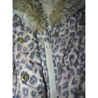 86-os Next párduc-leopárd mintás bélelt kislány kabát