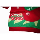 122-es karácsonyi Mikulás dínós pulóver - új