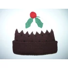 Karácsonyi polár bélelt kötött sapka