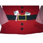 ~158/164-es vidám karácsonyi pamut Mikulás felső