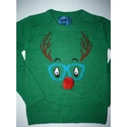 Kép a(z) 128-as karácsonyi Rudolf rénszarvas mintás kötött pulóver termékhez