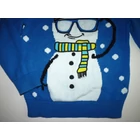 122-es napszemüveges hóember mintás kötött pulóver