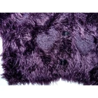 98-as Tu gyönyörű lila szőrmés kardigán szívecskékkel