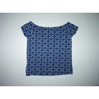 ~140/146-os csinos kék virágos nyári top