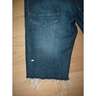 128/134-es vagány koptatott, rojtos térdnadrág