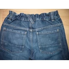 128/134-es vagány koptatott, rojtos térdnadrág