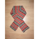 Kép a(z) Drapp-piros-szürkésbarna színű mintás gyapjúsál termékhez