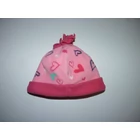 98-as rózsaszín szívecskés puha polár sapka