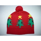 Kép a(z) Karácsonyi mintás kötött sapka termékhez