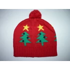 Karácsonyi mintás kötött sapka