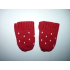 Kép a(z) Piros hópelyhes kötött kesztyű 6-12 hó termékhez