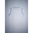 104/110-es fehér ujjatlan póló autós mintával