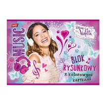 Kép a(z) Disney Violetta kreatív vázlatfüzet színes lapokkal termékhez Kép a(z) Disney Violetta kreatív vázlatfüzet színes lapokkal termékhez
