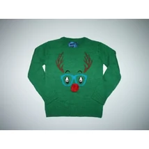 Kép a(z) 128-as karácsonyi Rudolf rénszarvas mintás kötött pulóver termékhez