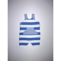 Kép a(z) 68-as kék csíkos pamut napozó, kantáros sort termékhez