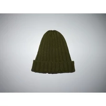 Kép a(z) Zöld bordáskötött sapka ~8-11 év termékhez