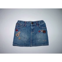 Kép a(z) 110-es GAP hímzett virágos vagány farmerszoknya termékhez