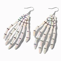 Kép a(z) Claire's csontváz kéz fülbevaló - gyöngyház termékhez Kép a(z) Claire's csontváz kéz fülbevaló - gyöngyház termékhez