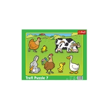 Kép a(z) Állatok a farmon - puzzle 7 db-os termékhez Kép a(z) Állatok a farmon - puzzle 7 db-os termékhez