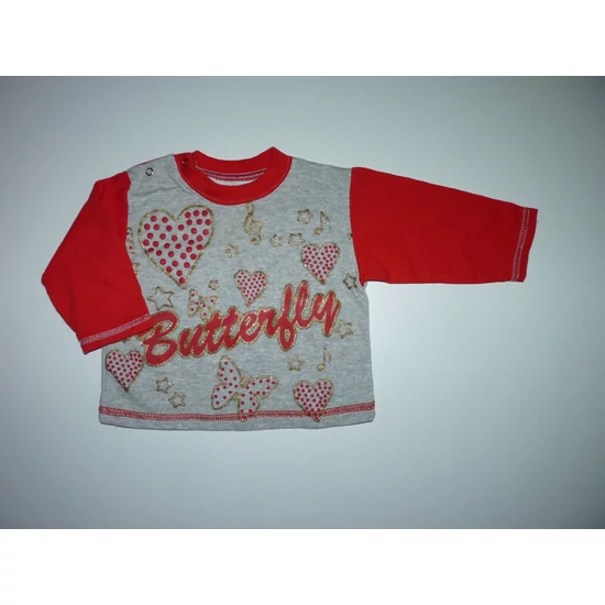 Kép a(z) ~74-es tündéri piros arany szívecskés felső termékhez