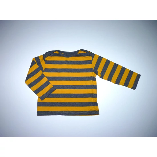 Kép a(z) 74/80-as M&S mustársárga-szürke csíkos pamut felső termékhez