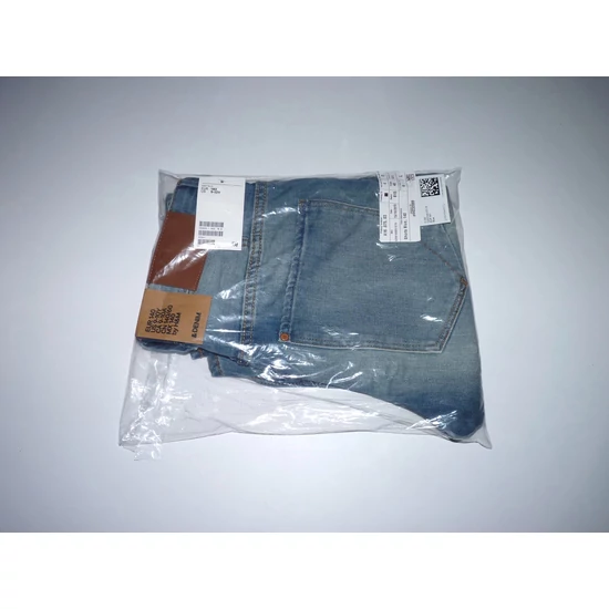 Új, 140-es H&M Denim koptatott farmer térdnadrág