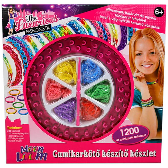 MoonLoom - gyűrű, karkötő, nyaklánc..ékszer készítés - nagy szett 6-12 éves korig