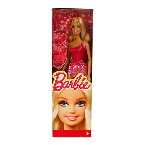 Party Barbie - rózsaszín csillogó ruhában