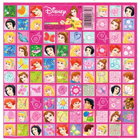Kép a(z) Disney Hercegnők - matrica szett 80 db termékhez
