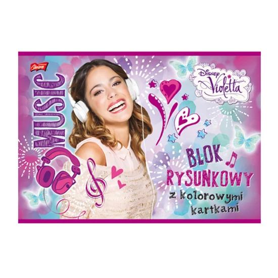 Kép a(z) Disney Violetta kreatív vázlatfüzet színes lapokkal termékhez