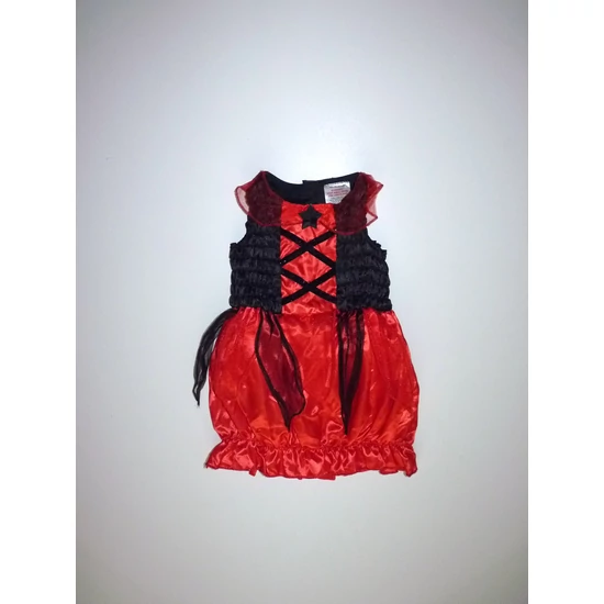 Kép a(z) 80/86-os tündéri piros-fekete kislány jelmez ruha termékhez Kép a(z) 80/86-os tündéri piros-fekete kislány jelmez ruha termékhez