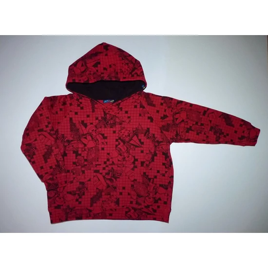 Kép a(z) 110/116-os kapucnis pulóver vagány mintával termékhez