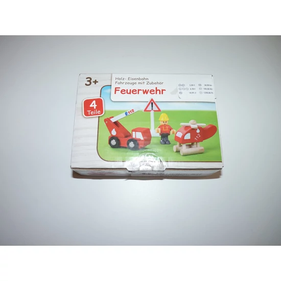 Kép a(z) Fa tűzoltóautós készlet termékhez