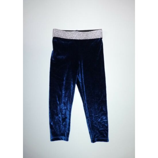 80/86-os gyönyörű kék-ezüst alkalmi leggings - újszerű