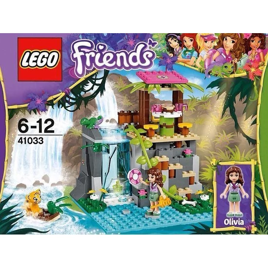 Kép a(z) Lego Friends 41033 - Dzsungelvízesés Mentőakció - NINCS KÉSZLETEN termékhez
