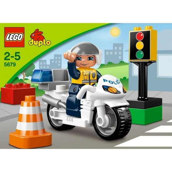 Lego Duplo 5679 - Rendőrkerékpár 2-5 év - NINCS KÉSZLETEN