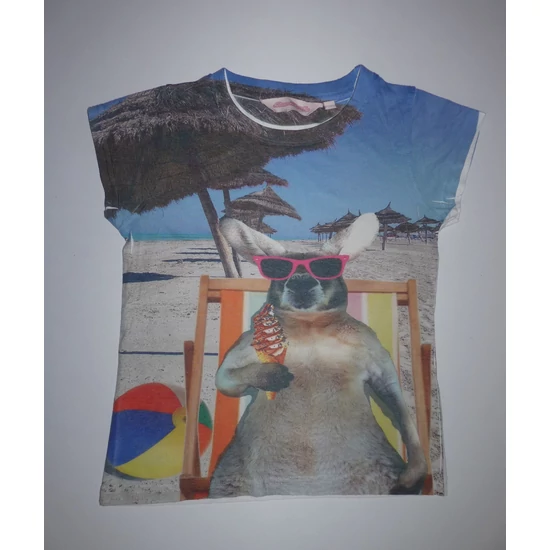 Kép a(z) 134/140-es vidám nyári kengurus póló termékhez