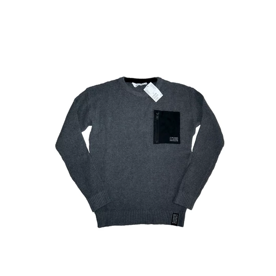 146/152-es H&M fiú kötött pulóver - új