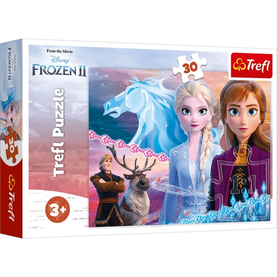 Kép a(z) Trefl - Jégvarázs 2 - A bátor nővérek 30 db-os kirakó termékhez
