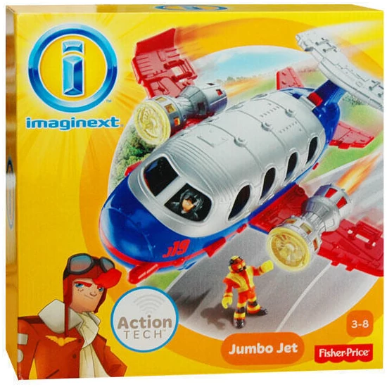Kép a(z) Fisher Price Imaginext Jumbo Jet repülőgép 3-8 éveseknek termékhez