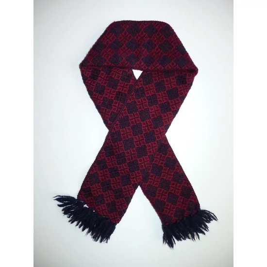 Kép a(z) Pasis bordó-sötétkék sál termékhez